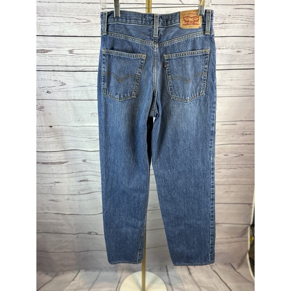 Levi’s 94 Baggy Jeans Womens Size 27 Medium Wash High Rise Relaxed Straight - Picture 2 of 5